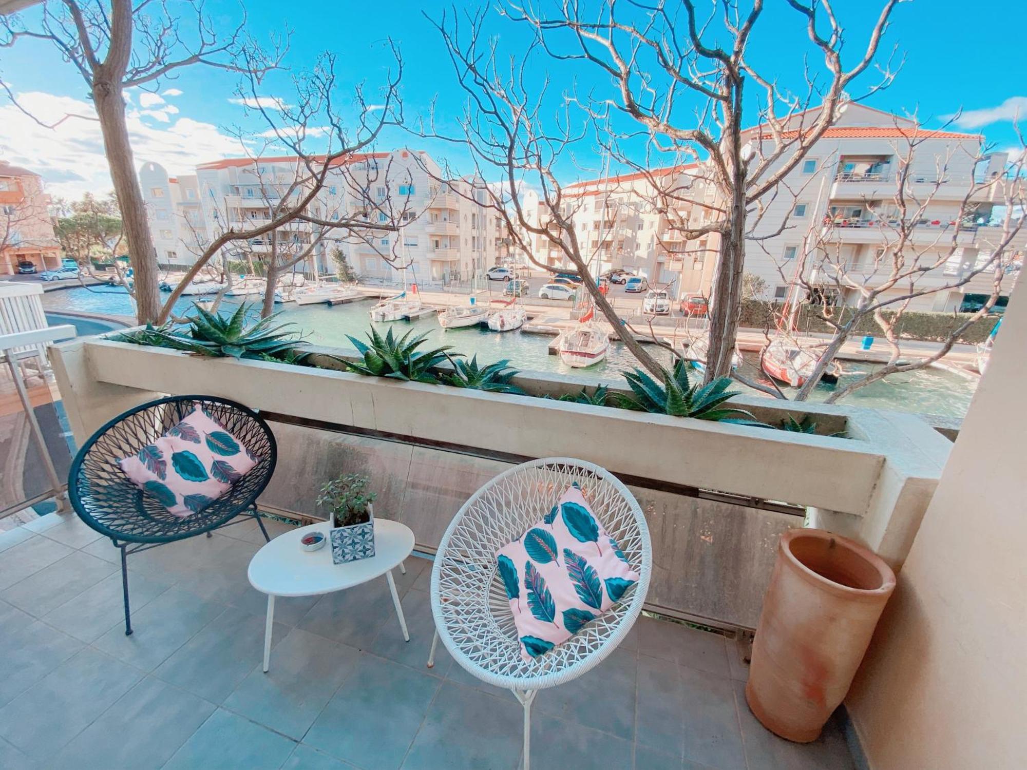 Superbe T2 au calme avec balcon sur la marina - 10 Apartment Canet-en-Roussillon Exterior foto